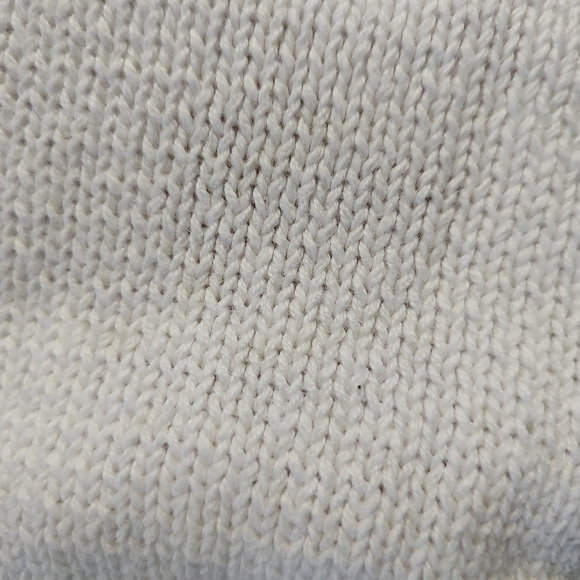 Margules Women's White Floral Embroidered Cardigan Sweater S Ramie Cotton - Picture 7 of 8